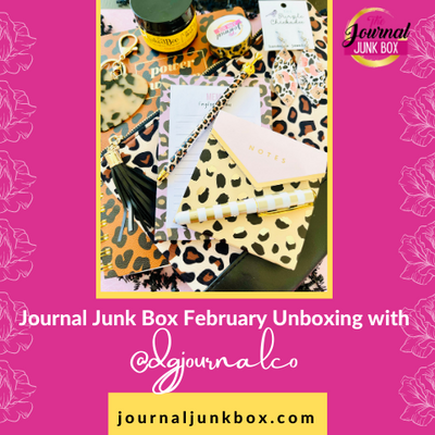 Journal Junk Box Feb Unboxing with @dgjournalco