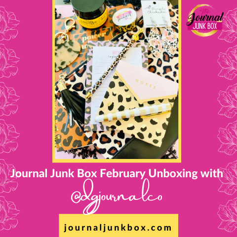 Journal Junk Box Feb Unboxing with @dgjournalco