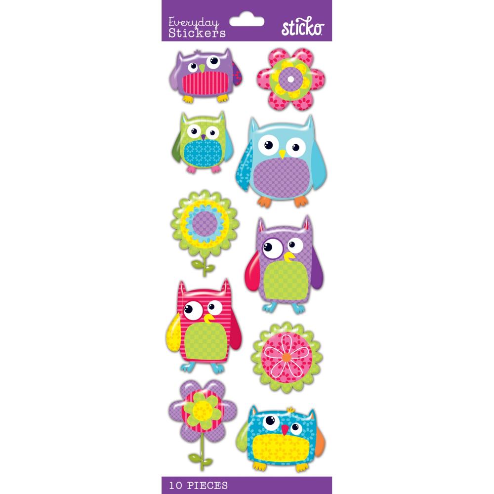 Blooming Owl Stickers