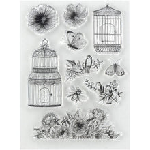 Vintage Birds Clear Stamps