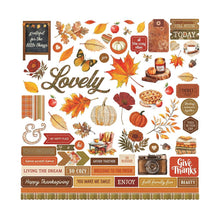 Give Thanks Fall Stickers 12 x 12