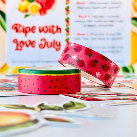 Ripe with Love Washi Tape Set by Journal Junk (Free with Prompt Nest Club)