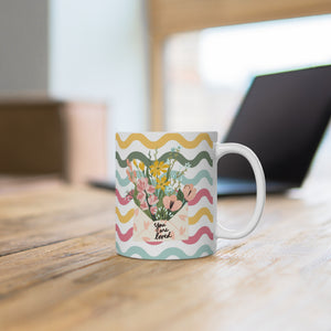 You are Loved Striped Ceramic Mug