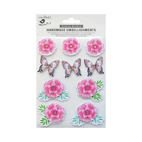 Butterfly Kisses Sticky Embellishments Pack