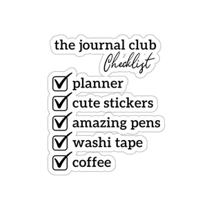 The Journal Club Kiss-Cut Stickers