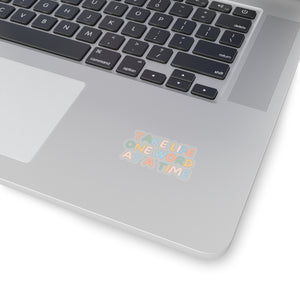 One Word At A Time Kiss-Cut Stickers