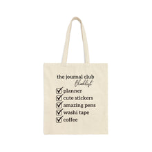Load image into Gallery viewer, The Journal Club Canvas Tote Bag
