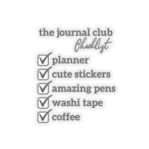 The Journal Club Kiss-Cut Stickers