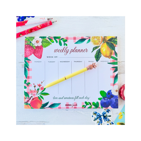 Citrus Bloom Desk Planner by Journal Junk