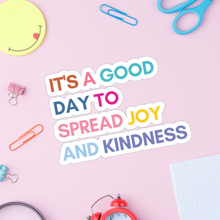 Load image into Gallery viewer, Joy and Kindness Kiss-Cut Stickers
