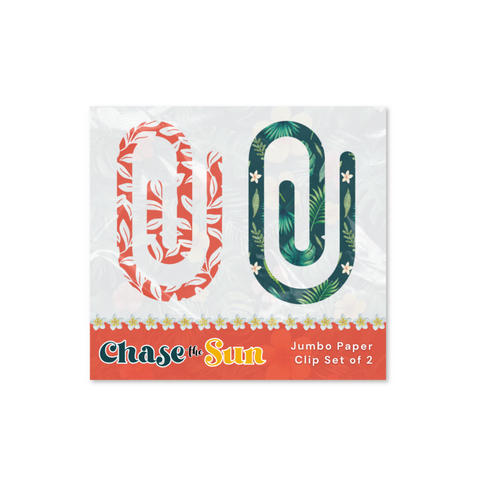 Chase the Sun Jumbo Paper Clip Set of 2 by Journal Junk