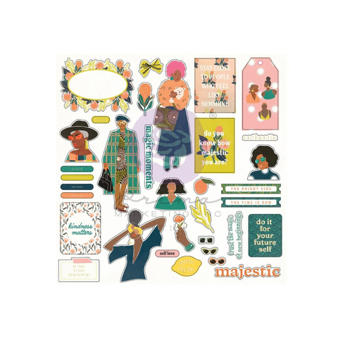 Classy Cardstock Ephemera 34/Pkg