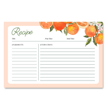 Citrus Bloom Recipe Card Set of 12 by Journal Junk