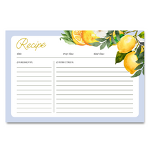 Citrus Bloom Recipe Card Set of 12 by Journal Junk