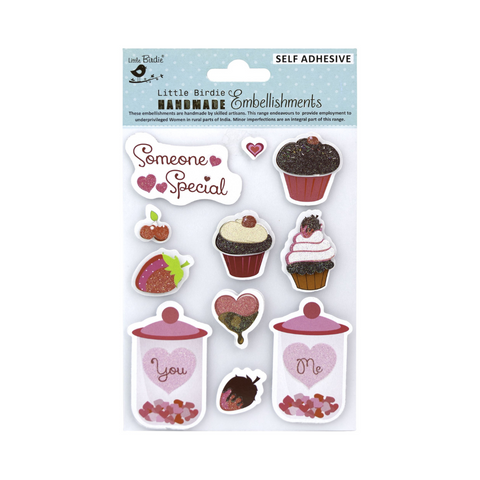 Delightfully Sweet Adhesive Embellishments Pack