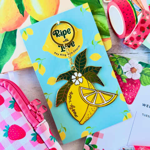 Ripe with Love Enamel Keychain by Journal Junk