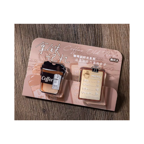 My Favorite Latte - Journal/Book Clip Set of 2