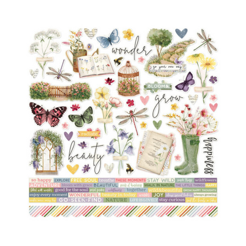 Meadow Memories Cardstock Stickers - 12'' x 12''