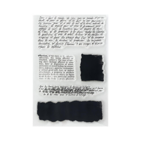 Layered Letters Clear Stamp Set
