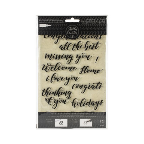Sentiments Acrylic Traceable Stamps