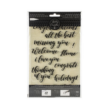 Sentiments Acrylic Traceable Stamps