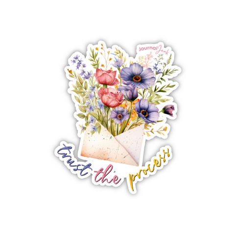 Trust The Process Die-Cut Sticker