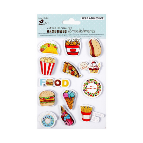 Tasty Bites Sticky Embellishments