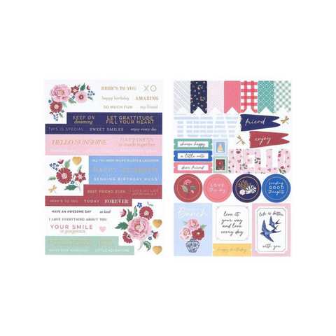 Summer Floral Dreaming Cardstock Sticker Pack