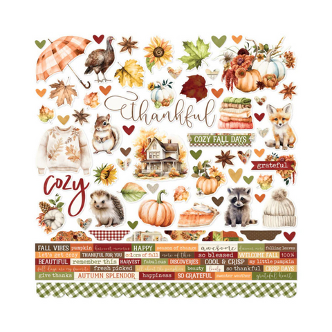 Autumn Days Cardstock Stickers - 12
