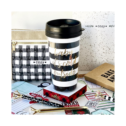 Baby It’s Cold Outside Travel Mug with Notepad