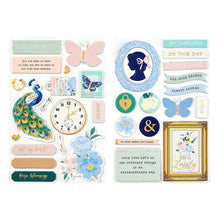 Vintage Peacock Chipboard Stickers