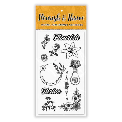 Flourish and Thrive Clear Stamp Collection by Journal Junk