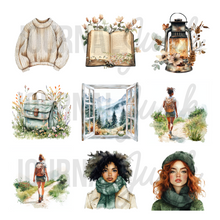 Among the Trees Sticker Collection of 50 By Journal Junk