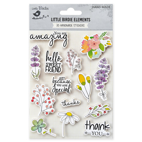 Blossom Dreams Adhesive Embellishments Set