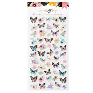 Bright Butterflies Puffy Sticker Pack