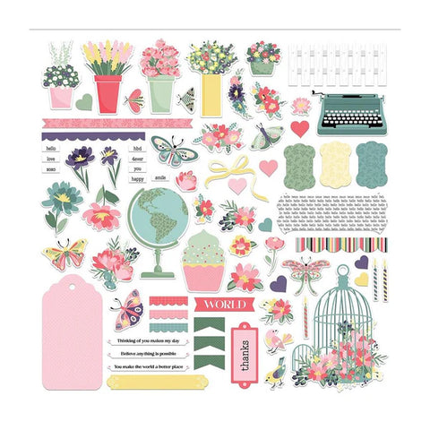 Captured Moments Card Kit Stickers - 12