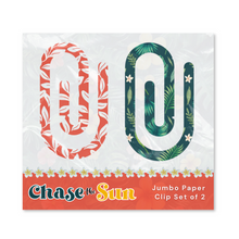 Chase the Sun Jumbo Paper Clip Set of 2 by Journal Junk
