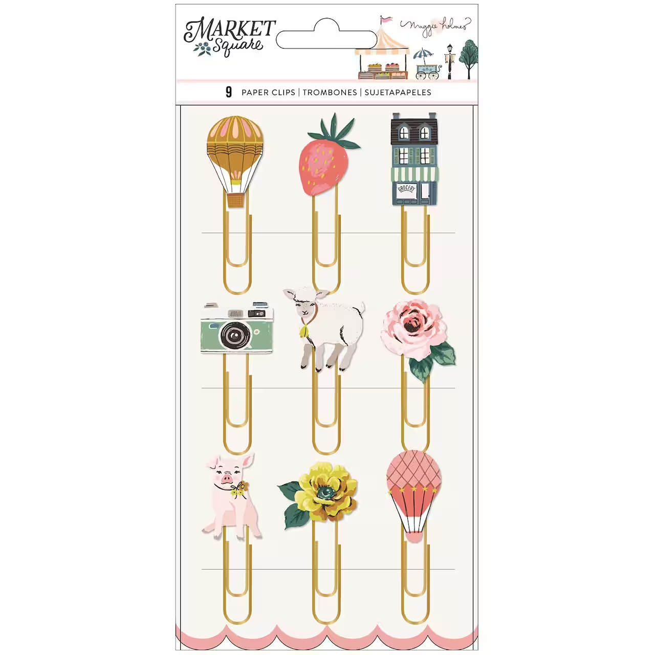 Juego de clips para papel de Chic Market