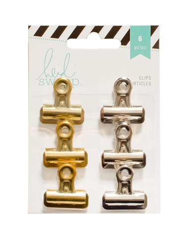 Clip It Good Silver & Gold Mini Clips (6 Piece Pack