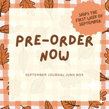 Monthly Subscription - Journal Junk Box - September: Sweater Weather