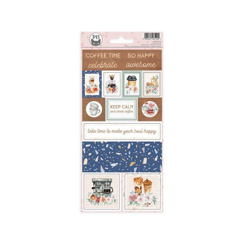 Coffee & Creativity Cardstock Stickers