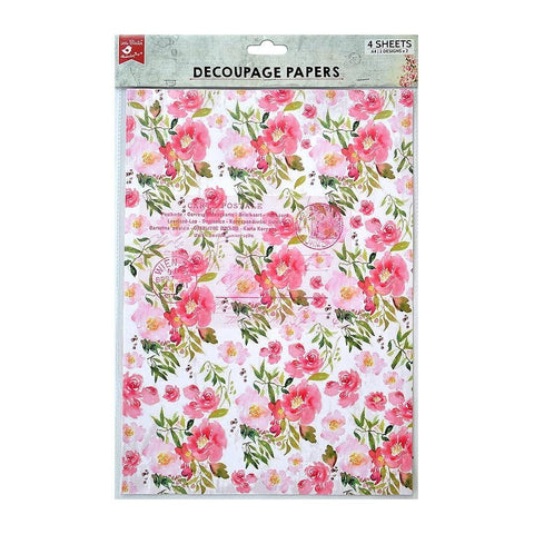 Flourishing Grace Decoupage Papers (Pack of 4)