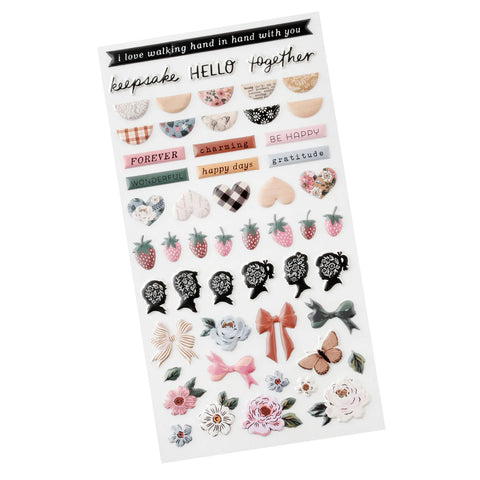 Fluffy Field Puffy Stickers
