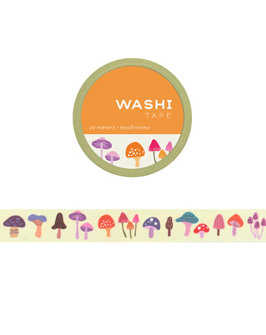 Whimsical Mushrooms Washi Tape