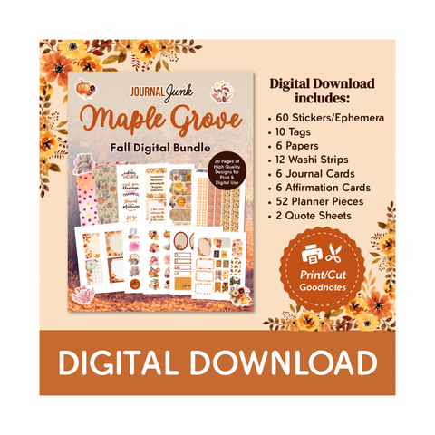 Maple Grove Digital Pack 2025 - Print & Cut Stickers, Papers and More!