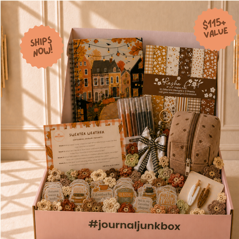 Monthly Subscription - Journal Junk Box - September: Sweater Weather