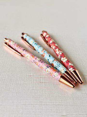 The Wildflower Ballpoint Pen Set of 3