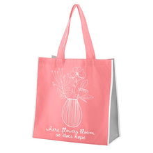 Load image into Gallery viewer, Flower Blooms &amp; Hope Tote Bag
