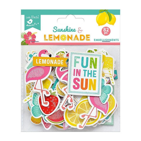 Lemons and Sunshine Ephemera Embellishment 82-PC Pack