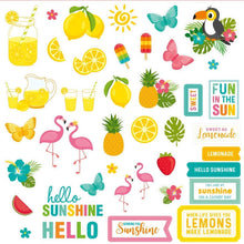 Lemons and Sunshine Ephemera Embellishment 82-PC Pack